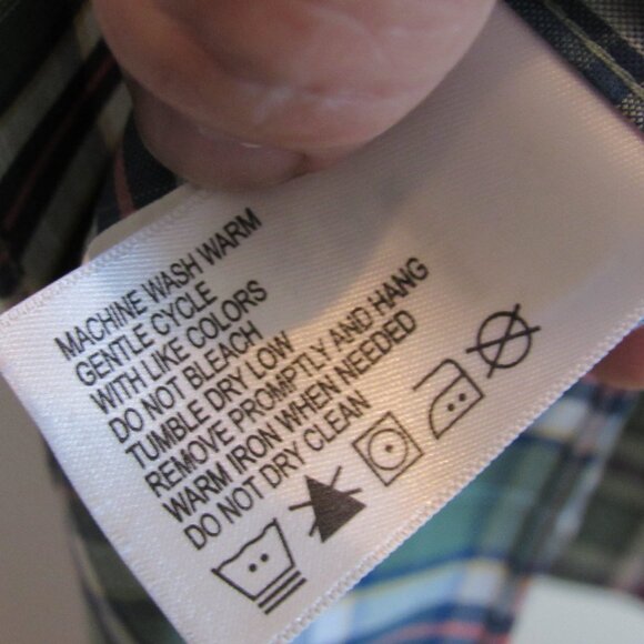 Orvis Mens XLT Cotton Blend Short Sleeve Checks Shirt Green Active Fit NWOT - Picture 8 of 9